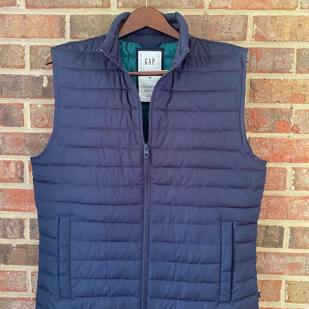 Men’s GAP Blue Quilted CoolControl Puffer Vest